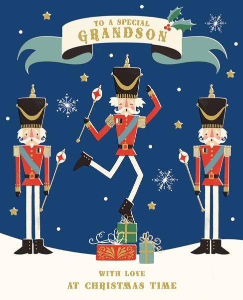The Art File Grandson Nutcracker Christmas Card