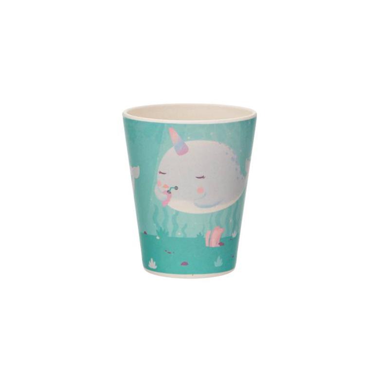 Sass & Belle Alma Narwhal Bamboo Tableware - Bamboo Cup