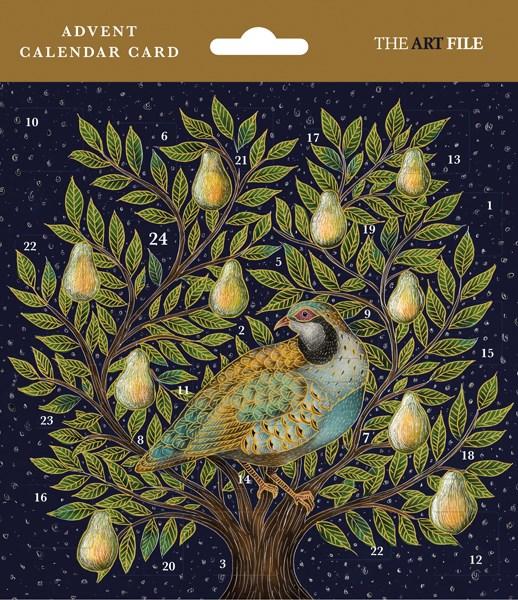 The Art File Partridge Advent Card & Calendar
