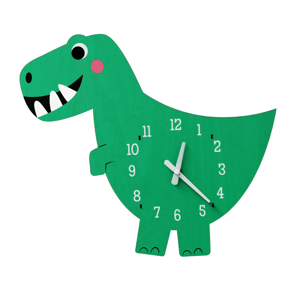 Rex London Dex The Dinosaur Wooden Wall Clock