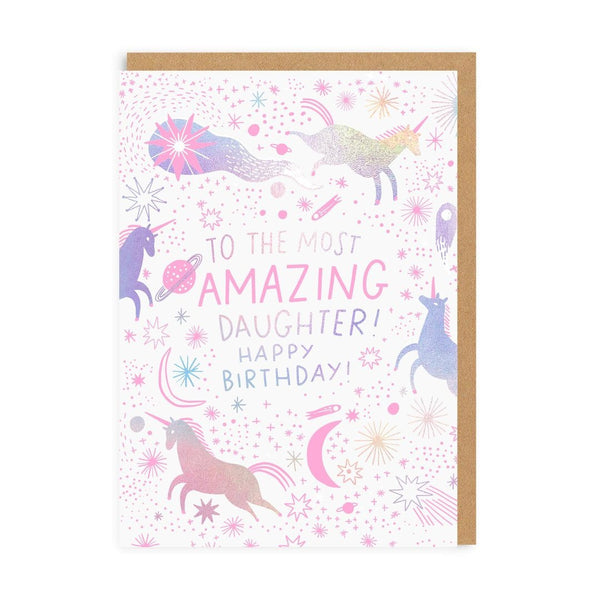 Ohh Deer Most Amazing Daughter Greeting Card