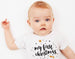 My First Christmas - Baby’s First Christmas Outfit, Monochrome