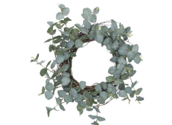 SALE 50% OFF -  Gisela Graham Wreath - Eucalyptus/ Twig