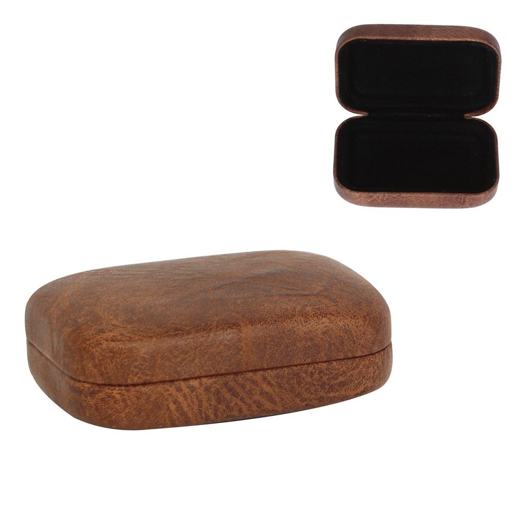 Gisela Graham Leather Effect Mini Case - Brown