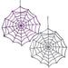 Gisela Graham Fabric/Diamante Spider Web Decoration - Assorted Colours