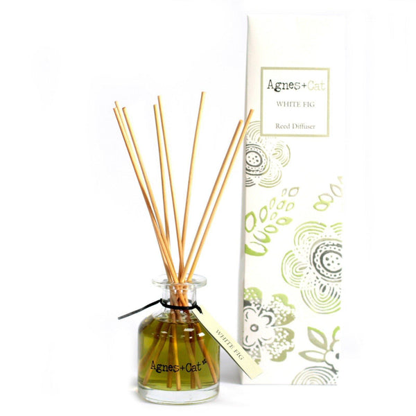 Agnes + Cat 140ml Reed Diffuser - White Fig - Mrs Best Paper Co.
