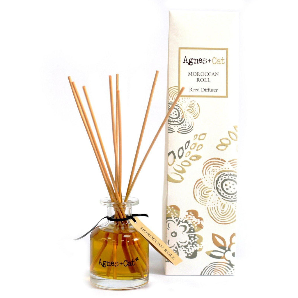 Agnes + Cat 140ml Reed Diffuser - Moroccan Roll - Mrs Best Paper Co.