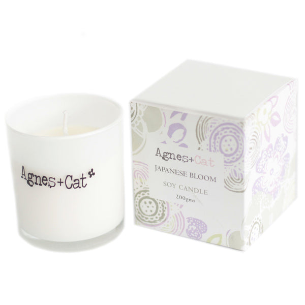 Japanese Bloom Votive Soy Candle 200g - Mrs Best Paper Co.