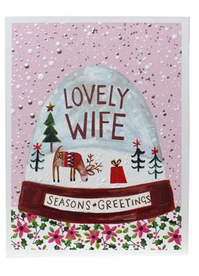 Lovely Wife Seasons Greetings (JX1910) - Mrs Best Paper Co.