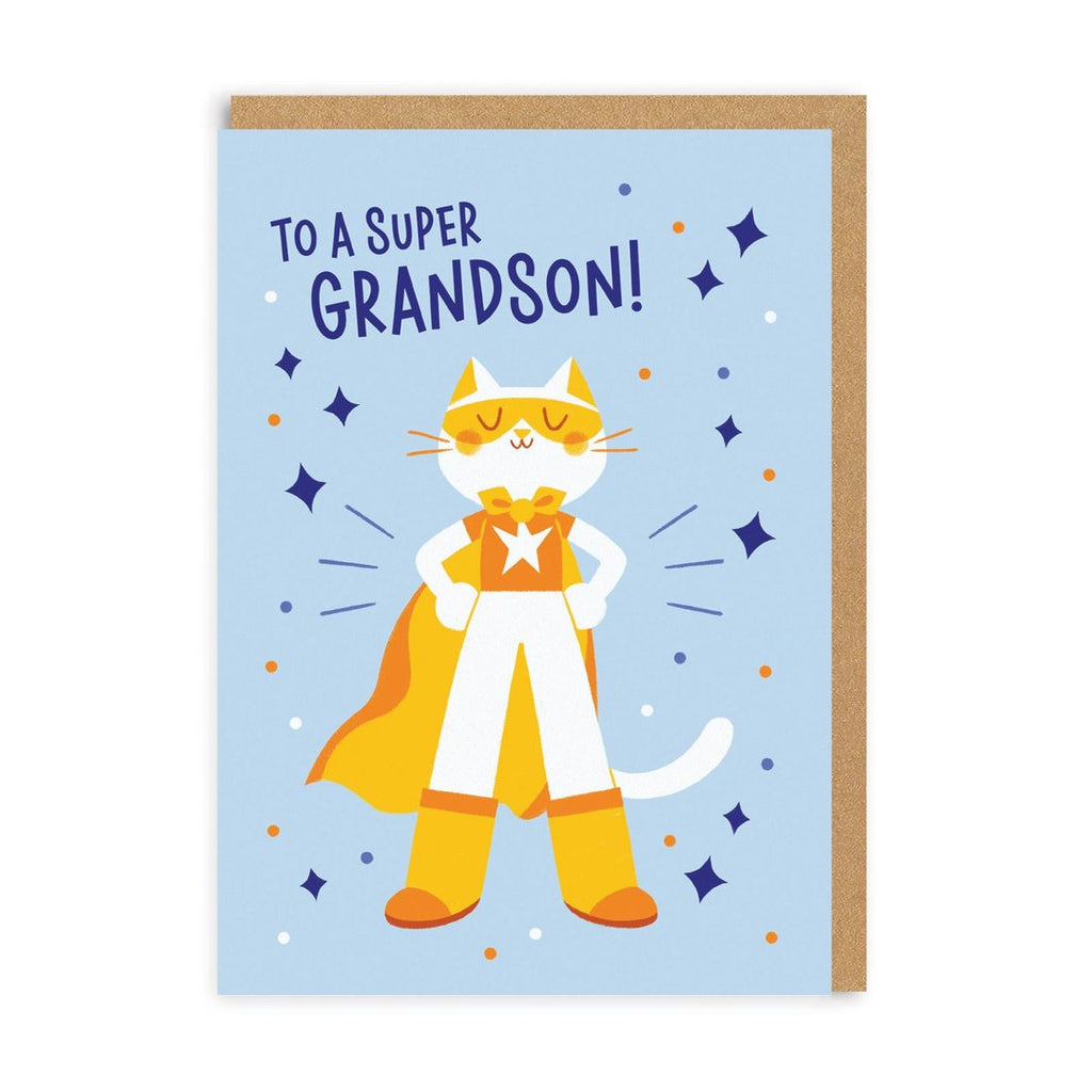 Ohh Deer Super Grandson Greeting Card