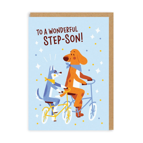 Ohh Deer Wonderful Step-Son Greeting Card