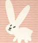 Mrs Best Paper Co Pink Bunny - Stylish Nursery Wall Art