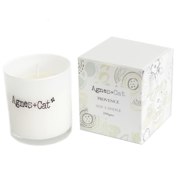 Agnes + Cat White Provence Votive Soy Candle 200g