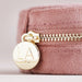 Lisa Angel Rose Pink Velvet Round Travel Jewellery Case