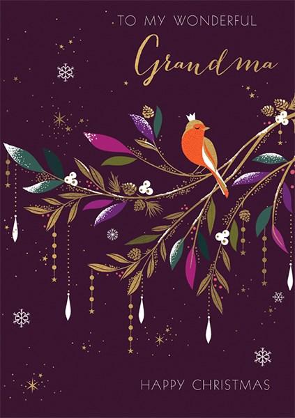 The Art File Wonderful Grandma Christmas Card