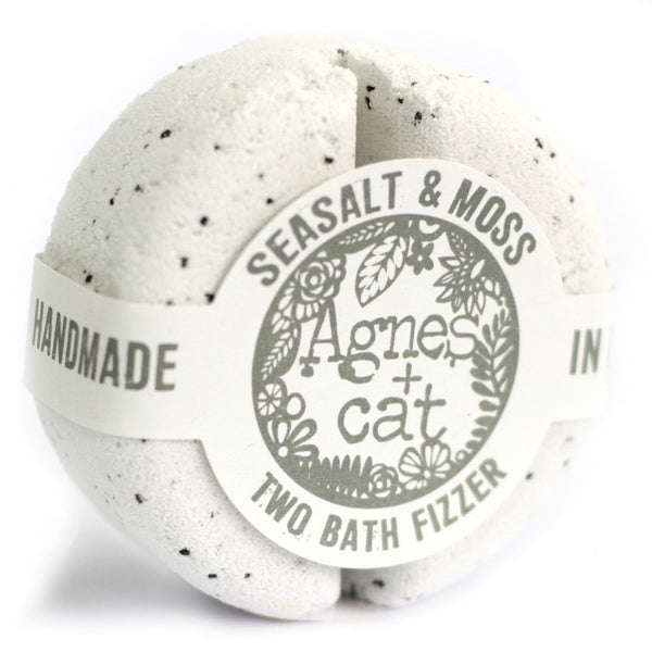 Agnes + Cat Two Bath Fizzer - Sea Salt & Moss