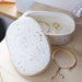 Lisa Angel Ceramic Moon and Dots Trinket Box