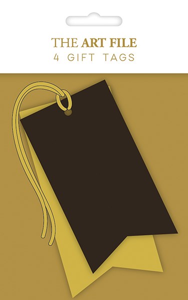 The Art File Black & Gold Gift Tags