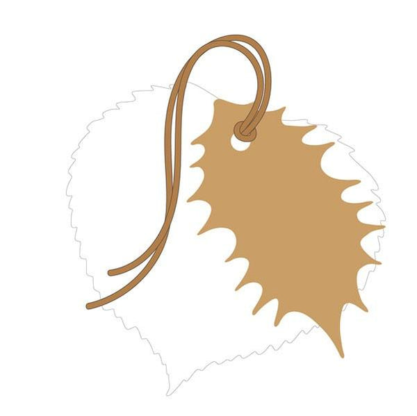 The Art File Festive Leaf Gift Tags - Pack of 4
