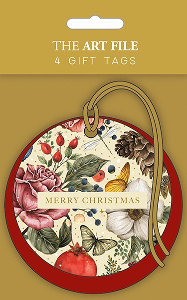 The Art File Decadence Merry Christmas Gift Tags - Pack of 4
