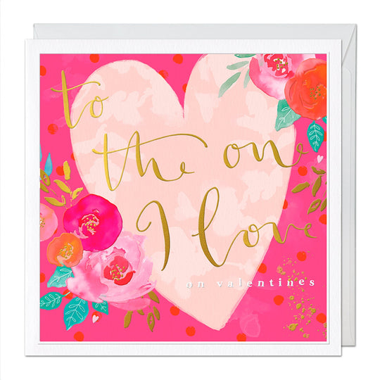Whistlefish To The One I Love Luxury Valentine's Card